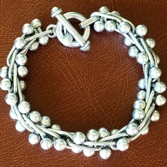 RARE Authentic Silpada Sterling Silver DNA Bracelet - Picture 11 of 12